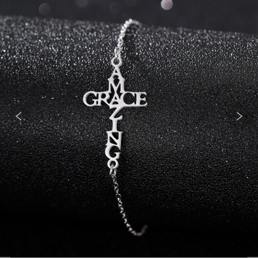 Silver 'Amazing Grace' Bracelet